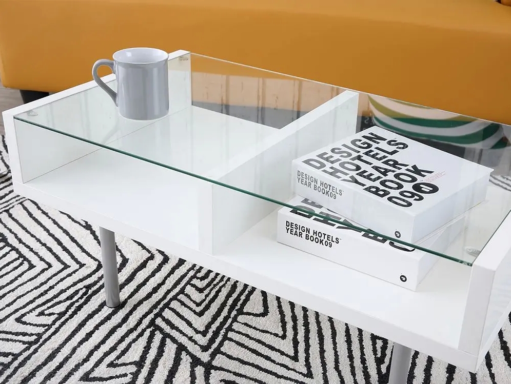 โต๊ะกลางท็อปกระจก Duo/P - Image 6