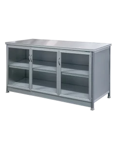ตู้ครัวโครงเหล็ก 1.5 เมตร ยี่ห้อ ซันกิ สีซิลเวอร์